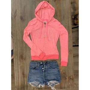 VS Pink Zip Up Hoodie